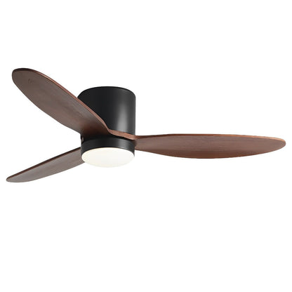 Moderner flacher LED-Deckenventilator mit Licht