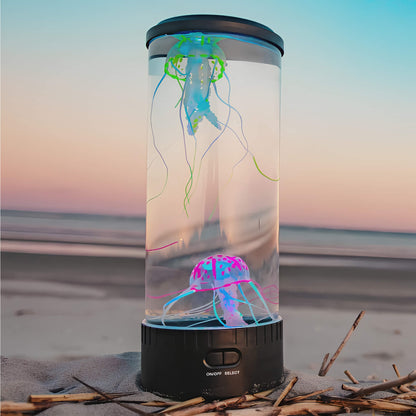 Beruhigende LED-Qualle Tischlampe