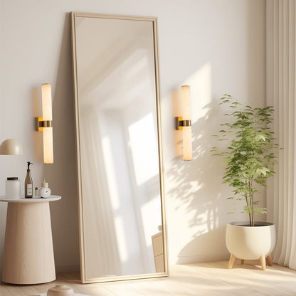 Moderne Alabaster-LED-Wandleuchte
