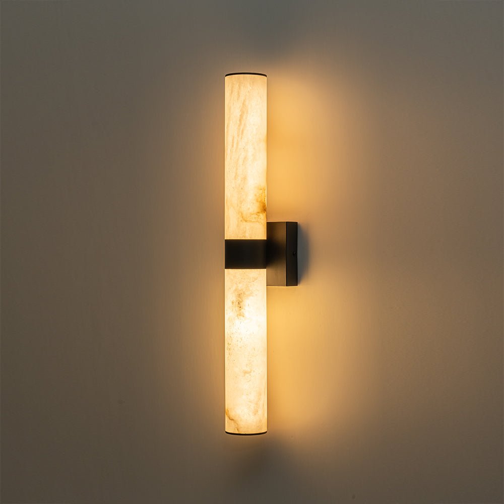Moderne Alabaster-LED-Wandleuchte