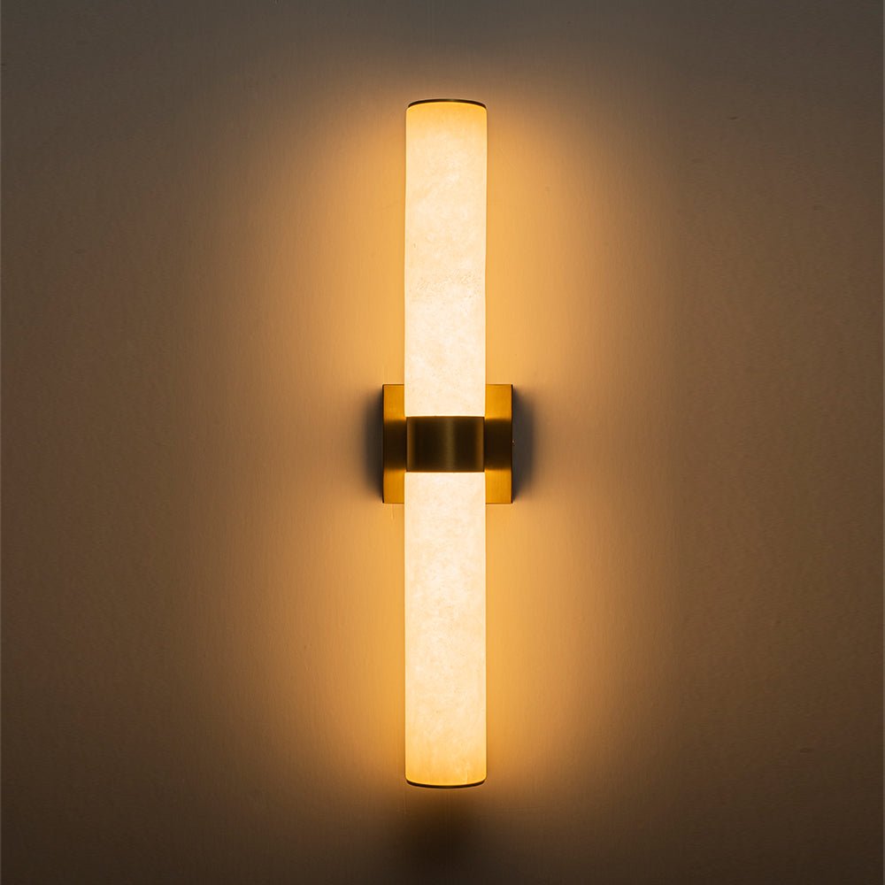 Moderne Alabaster-LED-Wandleuchte