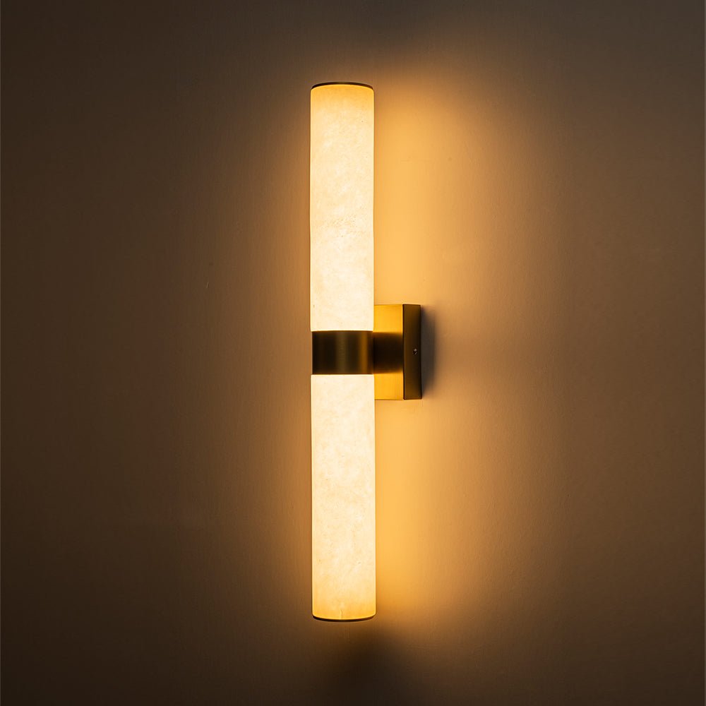 Moderne Alabaster-LED-Wandleuchte
