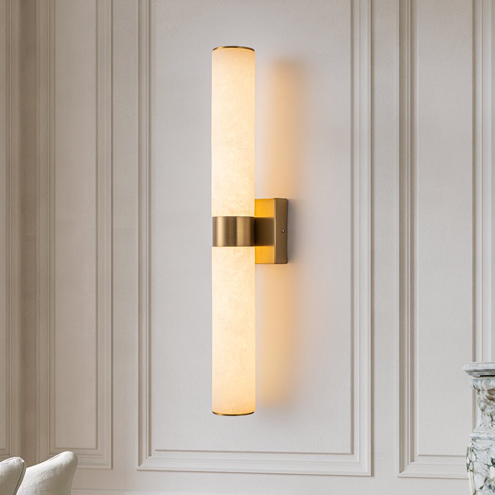 Moderne Alabaster-LED-Wandleuchte