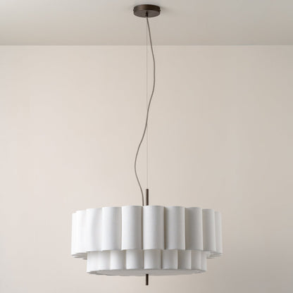 Große gewellte Hängelampe