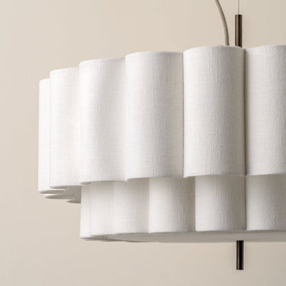 Große gewellte Hängelampe