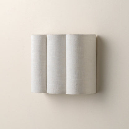 Gewellte Leinen-Wandlampe