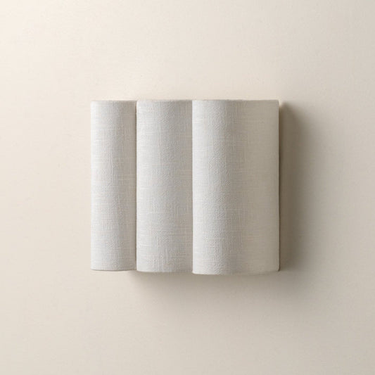 Gewellte Leinen-Wandlampe