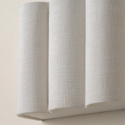 Gewellte Leinen-Wandlampe