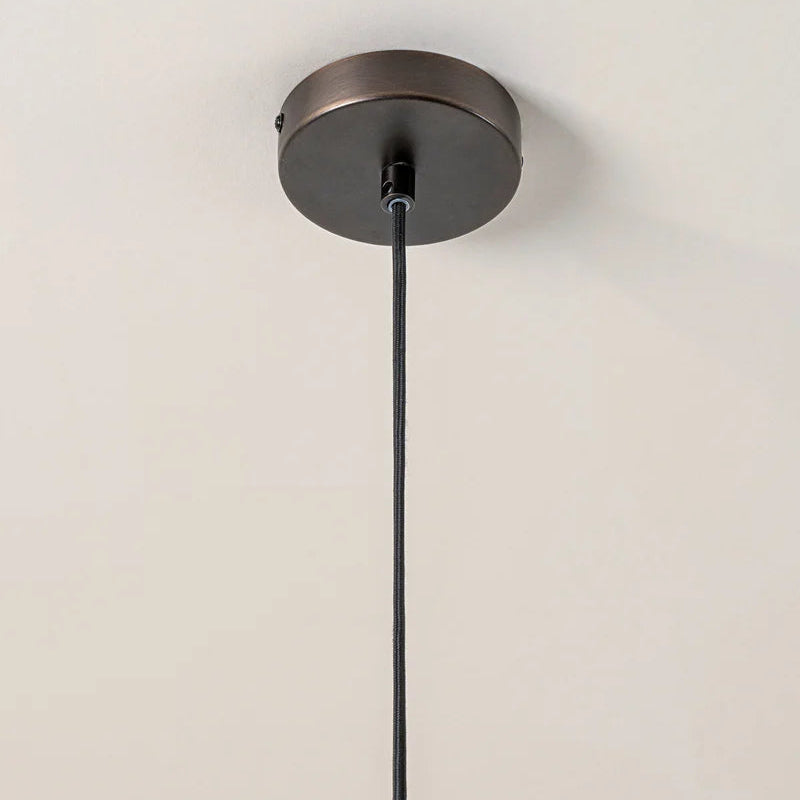 Alabasterglas Bronze Hängeleuchte