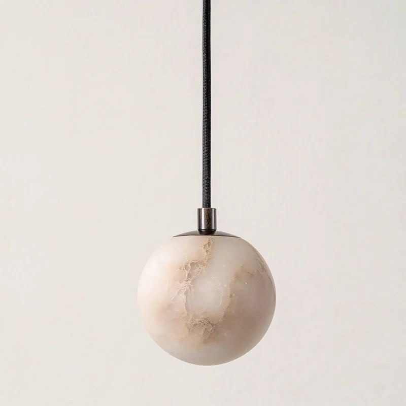 Alabasterglas Bronze Hängeleuchte