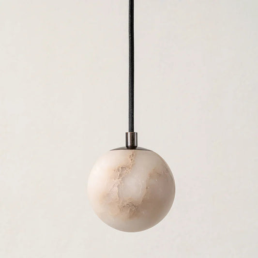 Alabasterglas Bronze Hängeleuchte