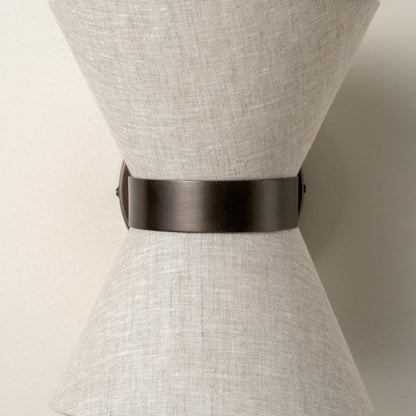 Bronze- und Leinen-Wandleuchte