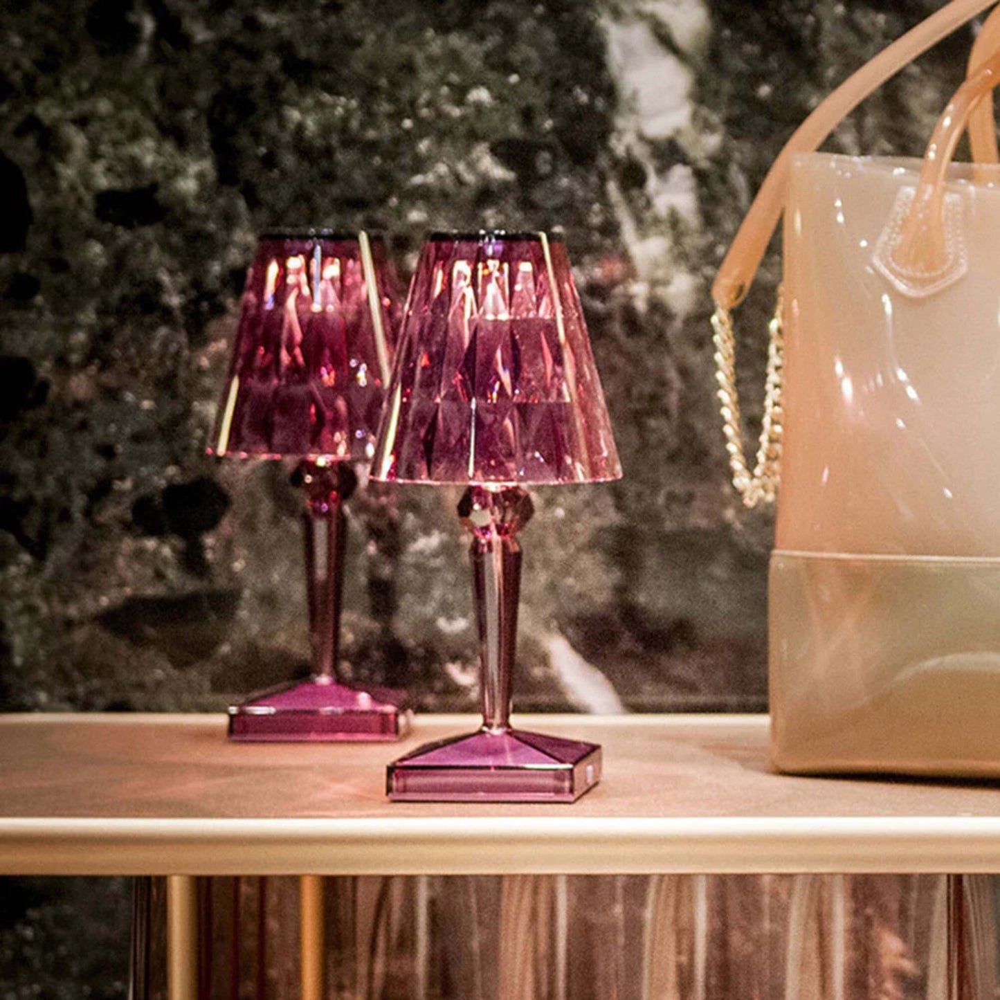 Kristalloptik LED-Tischlampe