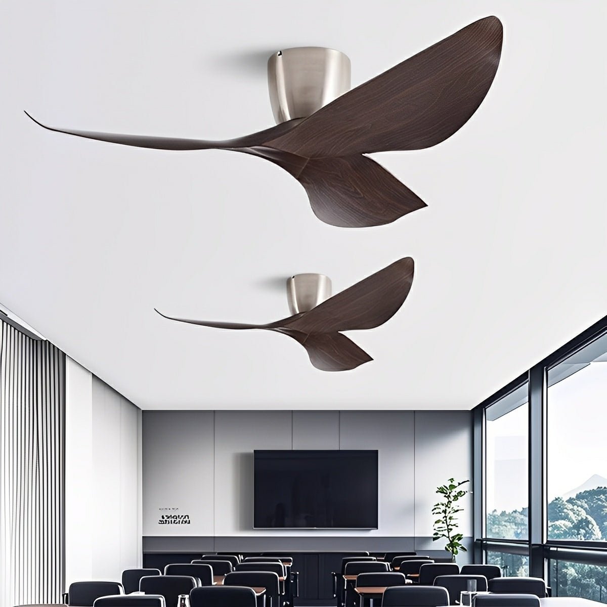 Moderner Deckenventilator mit Gleichstrommotor
