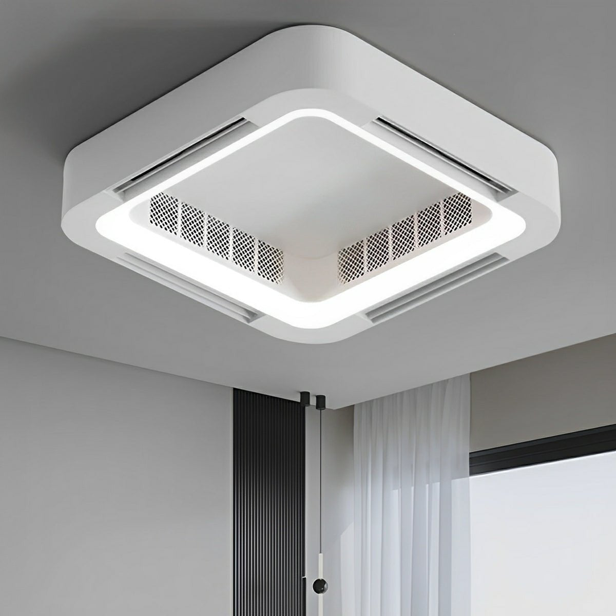 Moderner LED-Deckenventilator ohne Flügel