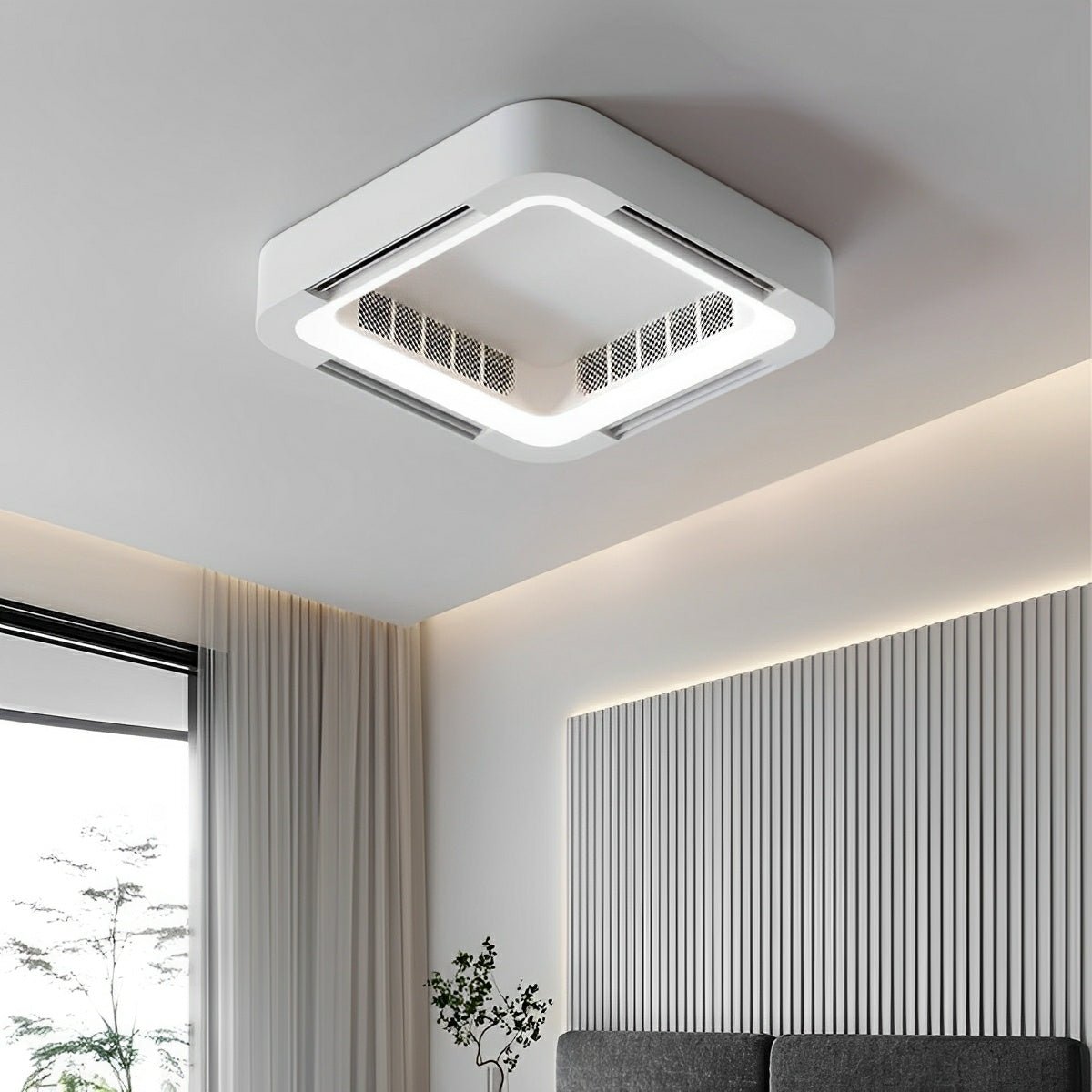 Moderner LED-Deckenventilator ohne Flügel