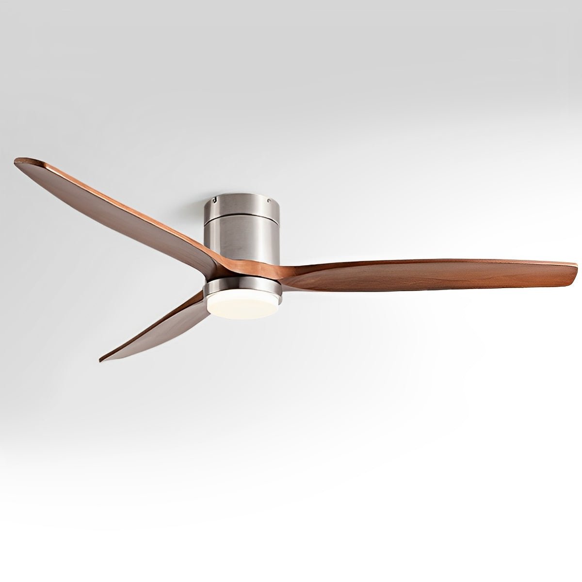 Moderne Holzoptik LED-Deckenventilatorlampe