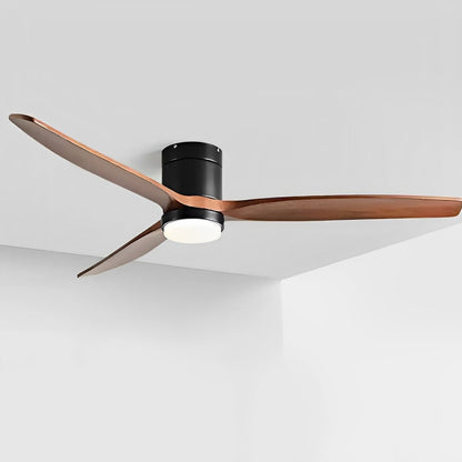 Moderne Holzoptik LED-Deckenventilatorlampe
