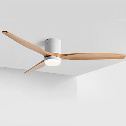 Moderne Holzoptik LED-Deckenventilatorlampe