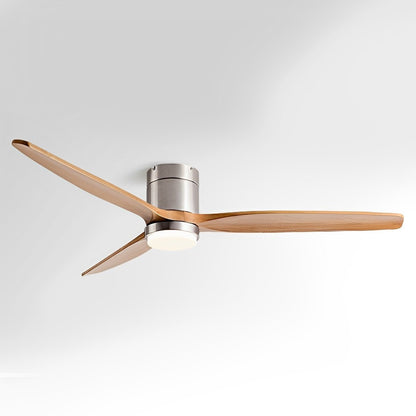 Moderne Holzoptik LED-Deckenventilatorlampe