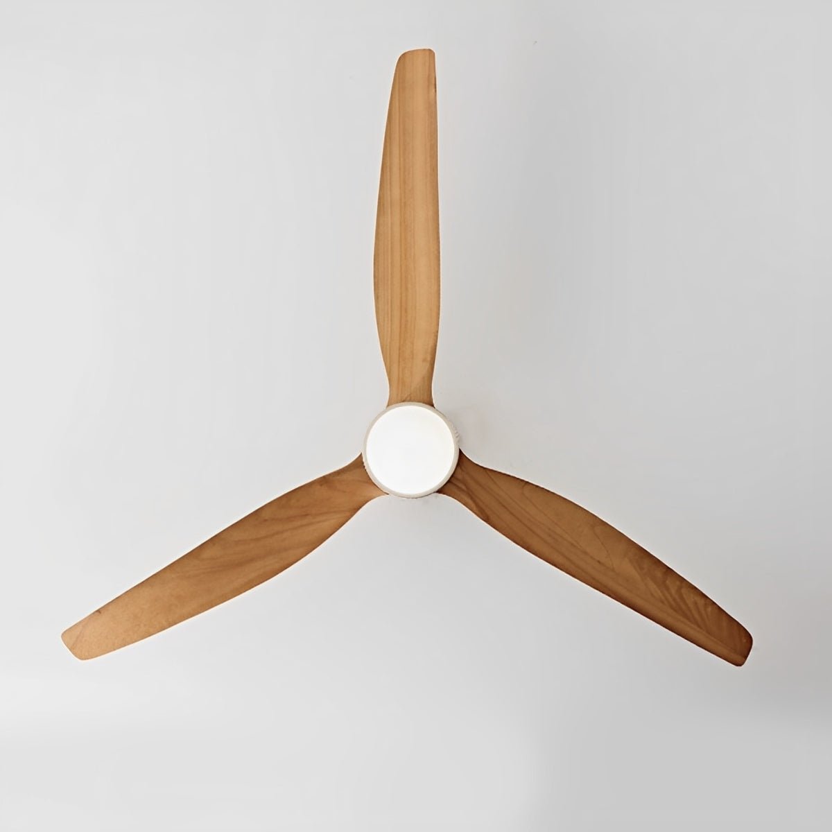 Moderne Holzoptik LED-Deckenventilatorlampe