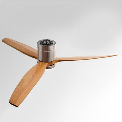 Moderne Holzoptik LED-Deckenventilatorlampe