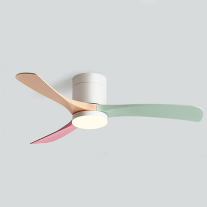 Moderner nordischer LED-Deckenventilator mit Licht
