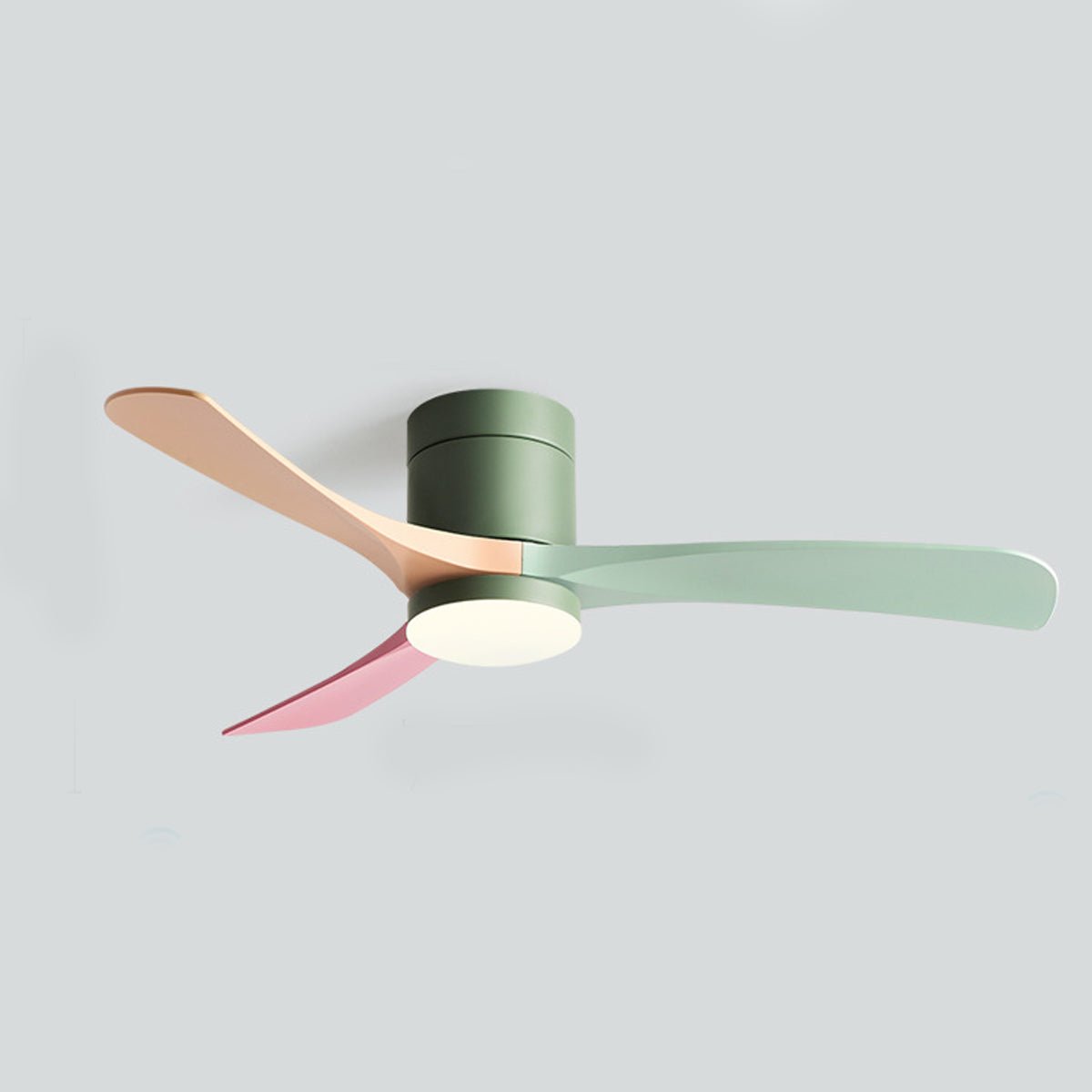 Moderner nordischer LED-Deckenventilator mit Licht