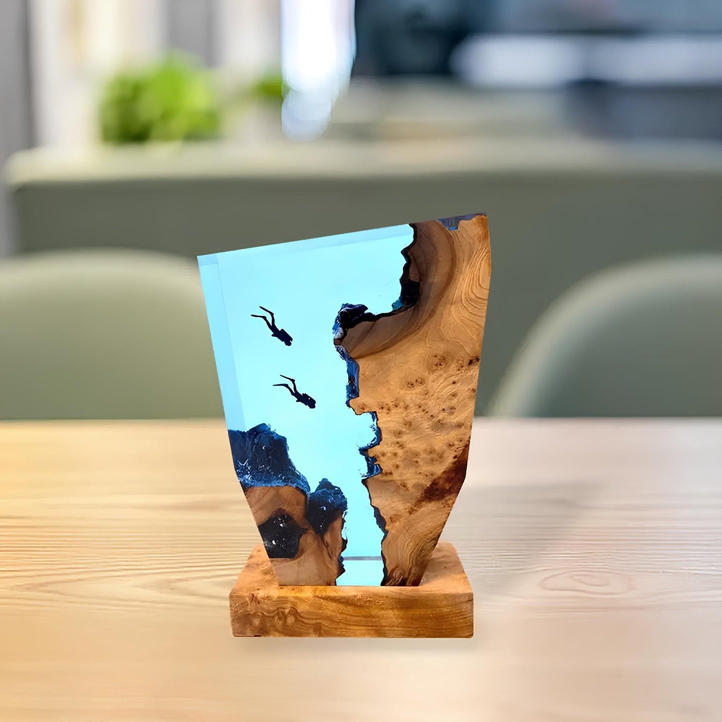 Kunstvolle Meeres-Tischlampe