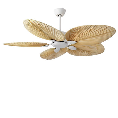 Deckenventilator mit tropischem Palmenblatt-Design