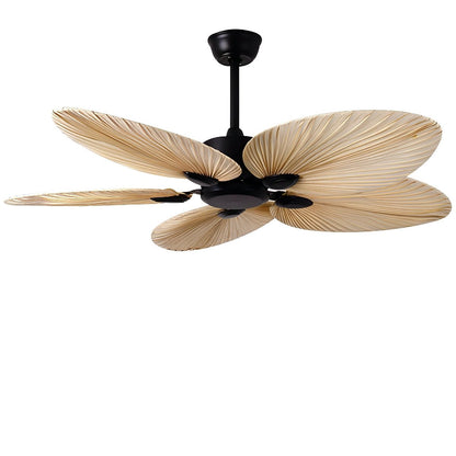 Deckenventilator mit tropischem Palmenblatt-Design