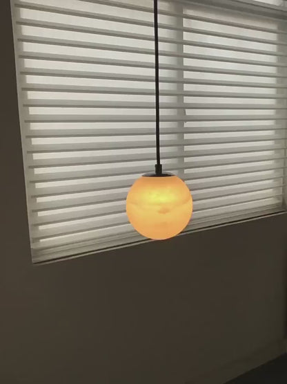 Alabasterglas Bronze Hängeleuchte