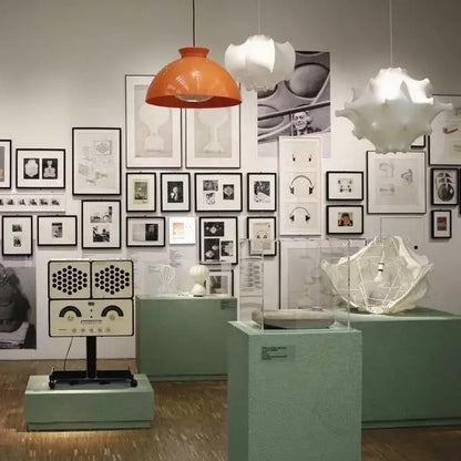 Skulpturale Kokon-Hängeleuchte