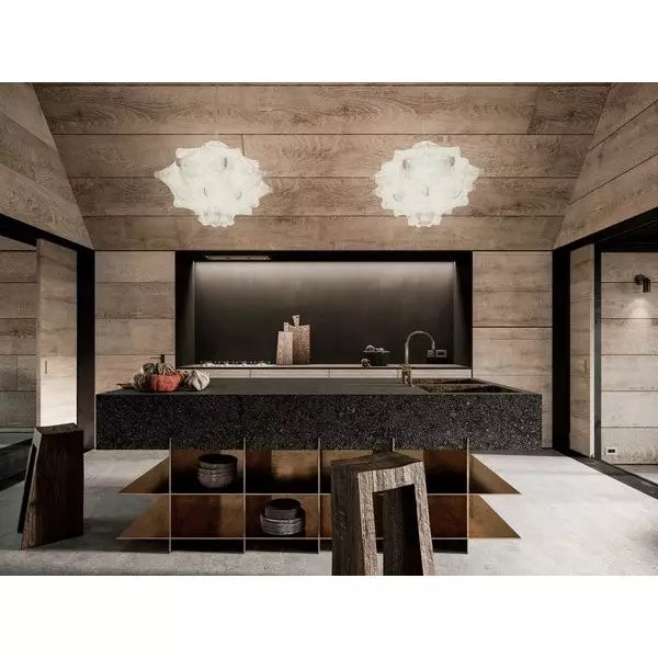 Skulpturale Kokon-Hängeleuchte