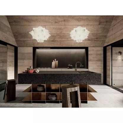 Skulpturale Kokon-Hängeleuchte